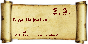 Buga Hajnalka névjegykártya