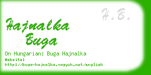 hajnalka buga business card